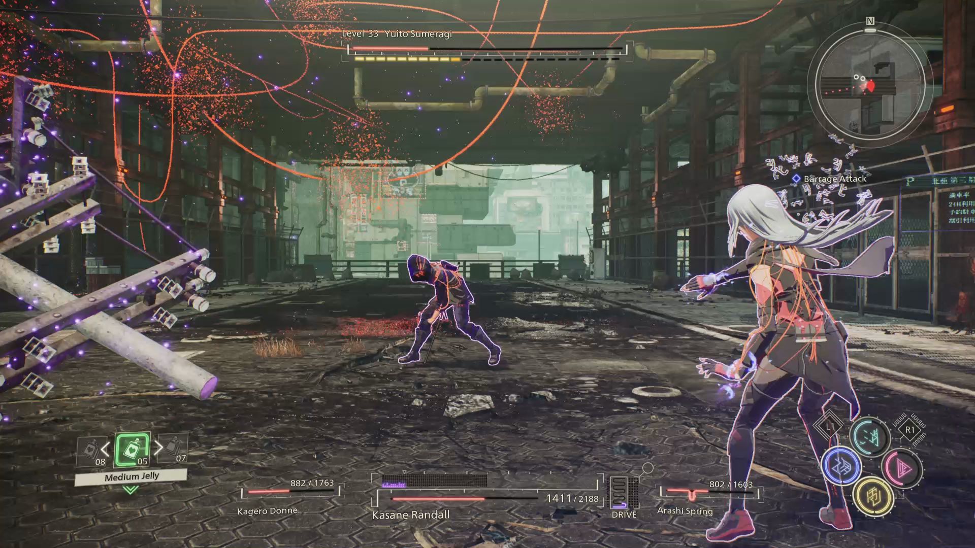 Scarlet Nexus Gameplay Footage Features Combat and Environments